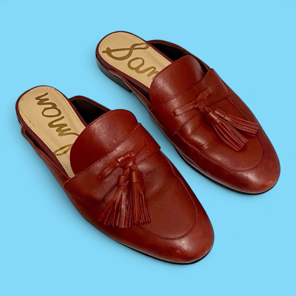 Sam Edelman Red Tassel Loafers